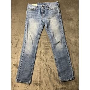 Hollister Jeans Mens 30x30 Blue Skinny Stretch Medium Wash‎ Casual Denim